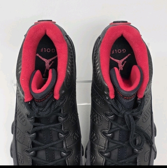 Nike Air Jordan 9 Low Golf Charcoal Men Size 8 Black True Red Shoes FJ5934-002 main image 6
